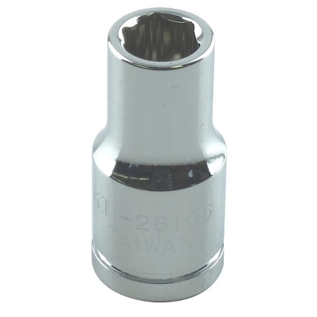 K-Tool International 1/4" Drive, 6mm Metric Socket, 6 Points, Standard 6Pt, 1/4"Dr, 6mm KTI-26106